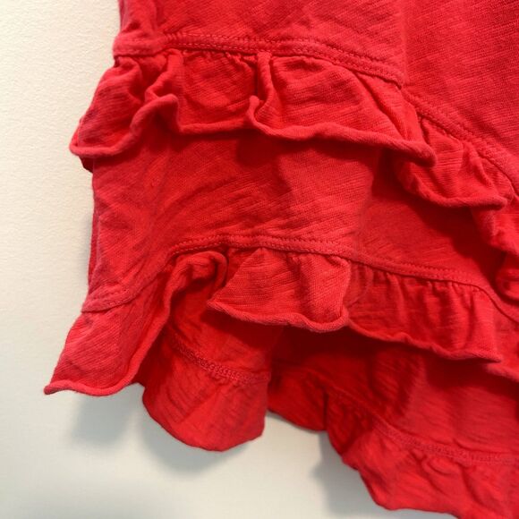 Left Of Center Womens Tank Top Size Small Sleeveless Asymmetrical Ruffle - Picture 4 of 13